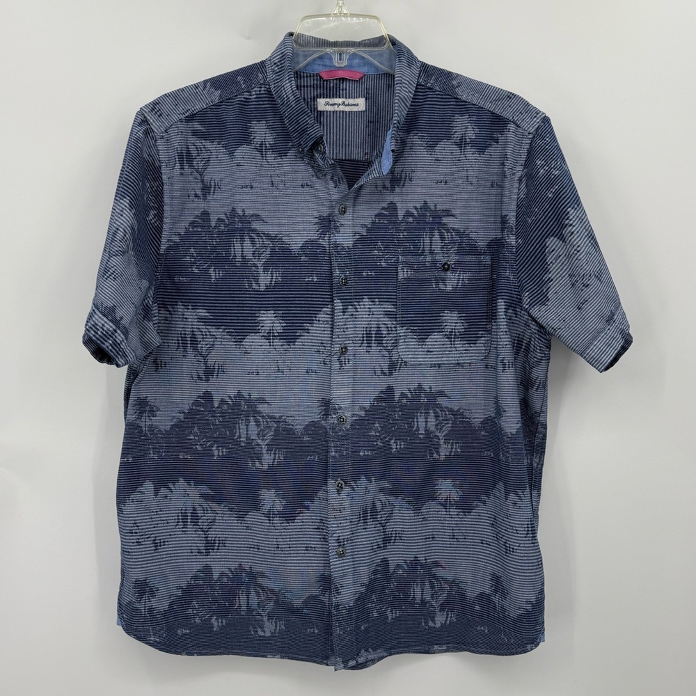 Tommy Bahama Blue Casual Button Down Shirt